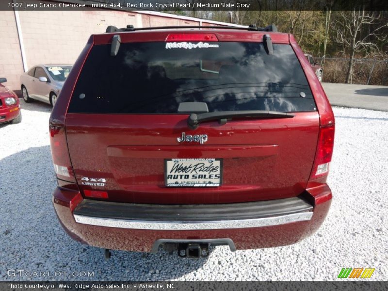 Red Rock Crystal Pearl / Medium Slate Gray 2007 Jeep Grand Cherokee Limited 4x4