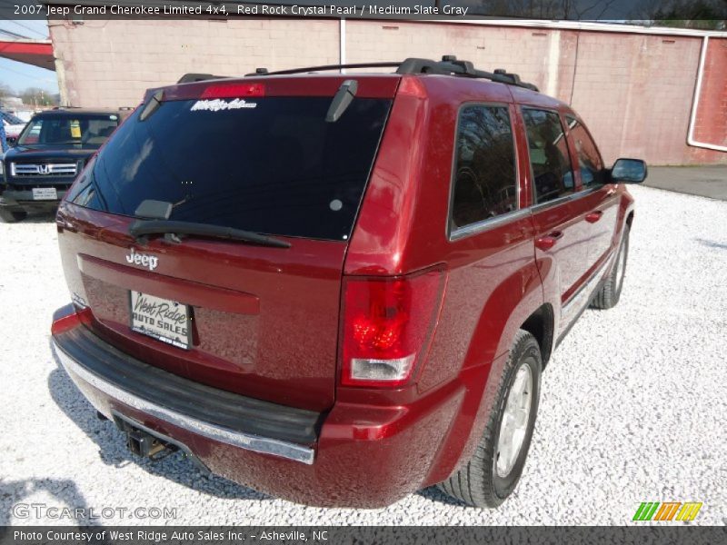 Red Rock Crystal Pearl / Medium Slate Gray 2007 Jeep Grand Cherokee Limited 4x4