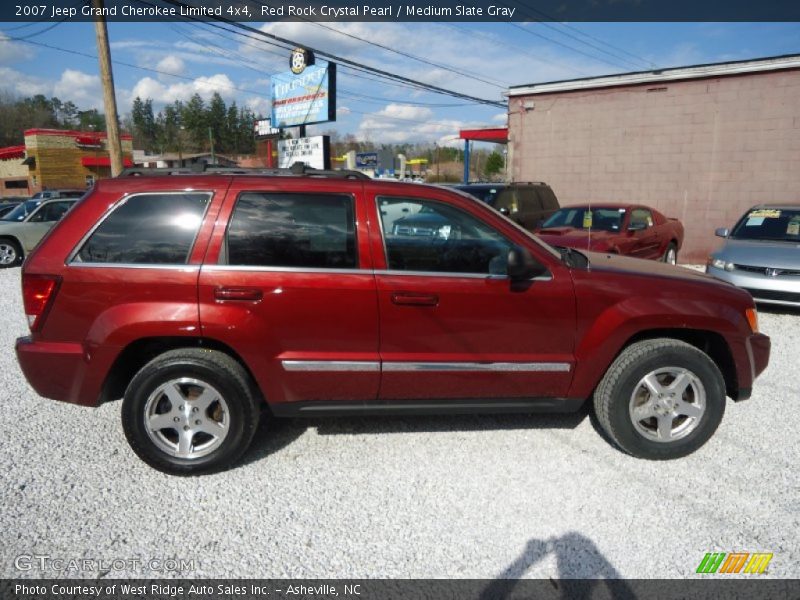 Red Rock Crystal Pearl / Medium Slate Gray 2007 Jeep Grand Cherokee Limited 4x4