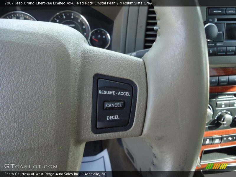Red Rock Crystal Pearl / Medium Slate Gray 2007 Jeep Grand Cherokee Limited 4x4