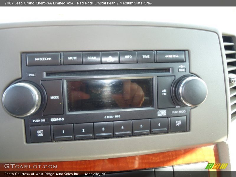 Red Rock Crystal Pearl / Medium Slate Gray 2007 Jeep Grand Cherokee Limited 4x4