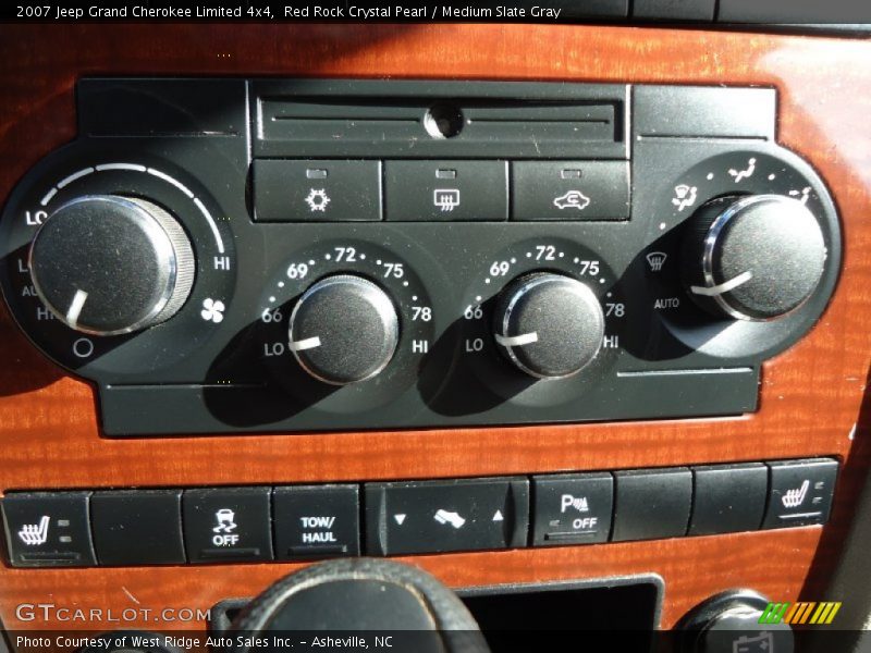 Red Rock Crystal Pearl / Medium Slate Gray 2007 Jeep Grand Cherokee Limited 4x4
