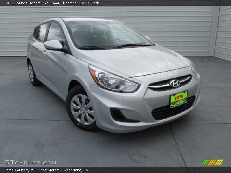 Ironman Silver / Black 2015 Hyundai Accent GS 5-Door