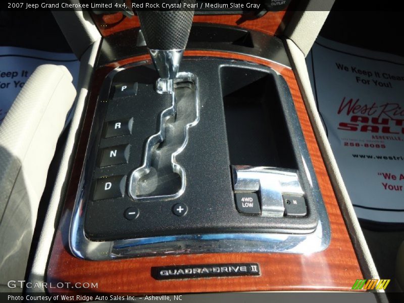 Red Rock Crystal Pearl / Medium Slate Gray 2007 Jeep Grand Cherokee Limited 4x4