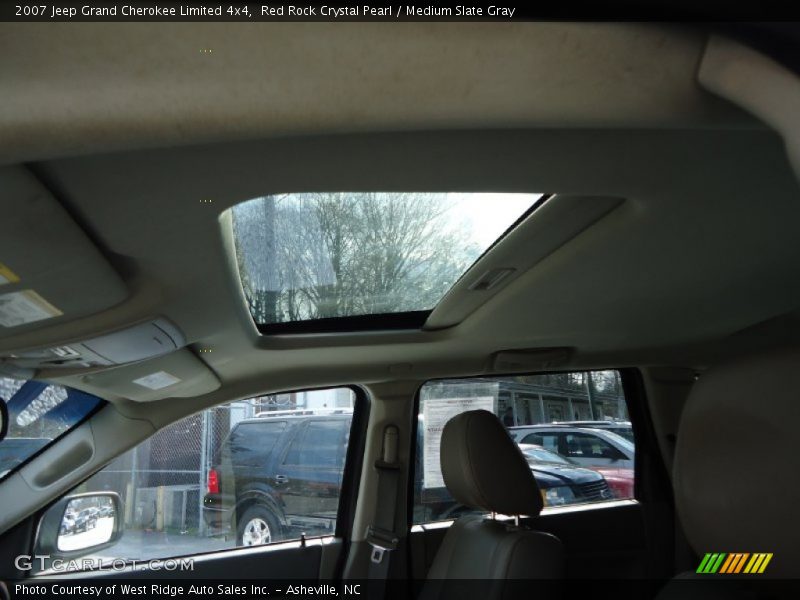 Red Rock Crystal Pearl / Medium Slate Gray 2007 Jeep Grand Cherokee Limited 4x4