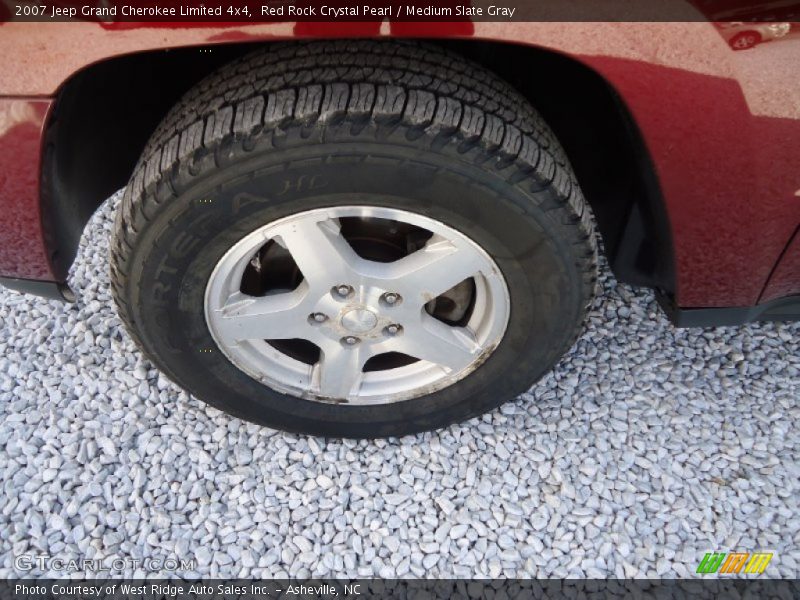 Red Rock Crystal Pearl / Medium Slate Gray 2007 Jeep Grand Cherokee Limited 4x4