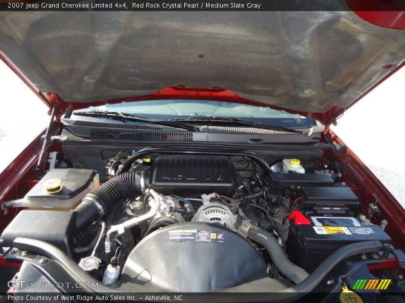 Red Rock Crystal Pearl / Medium Slate Gray 2007 Jeep Grand Cherokee Limited 4x4