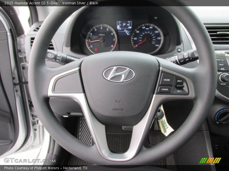 Ironman Silver / Black 2015 Hyundai Accent GS 5-Door
