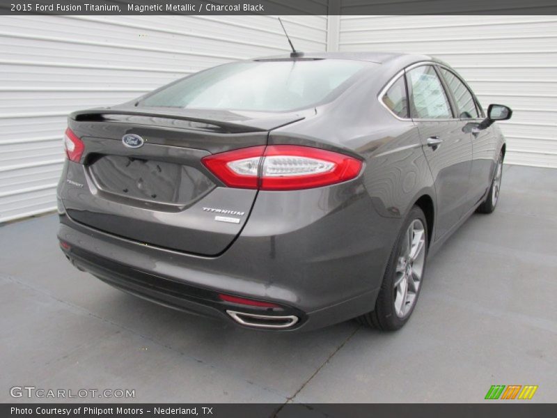 Magnetic Metallic / Charcoal Black 2015 Ford Fusion Titanium