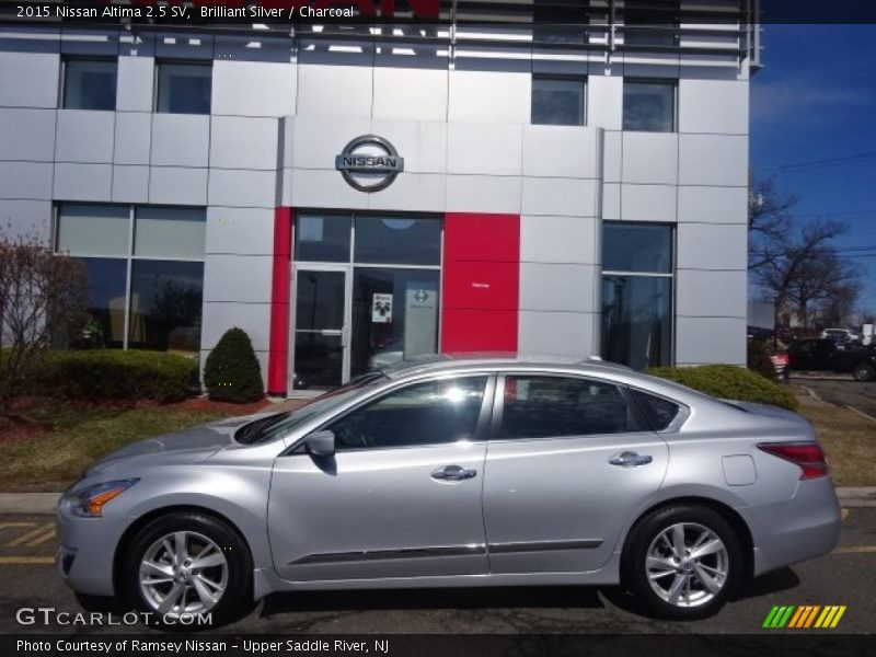 Brilliant Silver / Charcoal 2015 Nissan Altima 2.5 SV