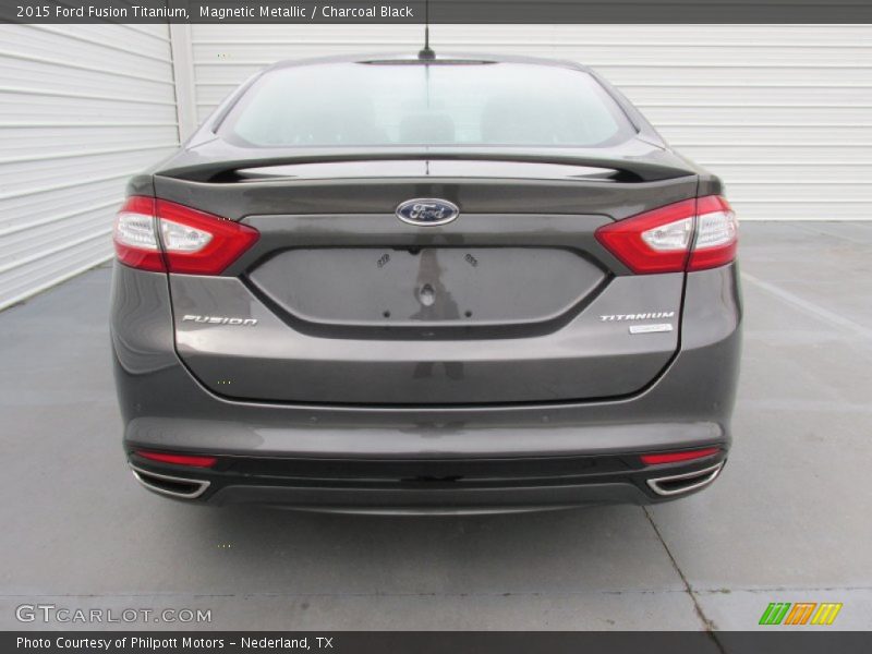 Magnetic Metallic / Charcoal Black 2015 Ford Fusion Titanium