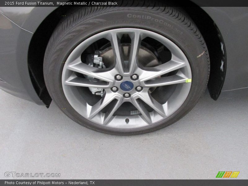 Magnetic Metallic / Charcoal Black 2015 Ford Fusion Titanium