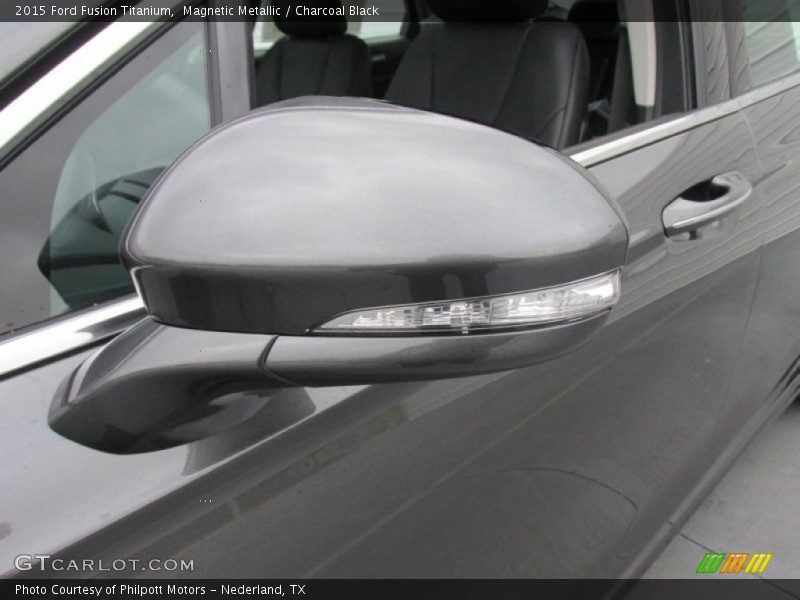 Magnetic Metallic / Charcoal Black 2015 Ford Fusion Titanium