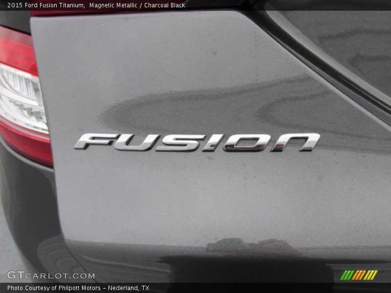 Magnetic Metallic / Charcoal Black 2015 Ford Fusion Titanium