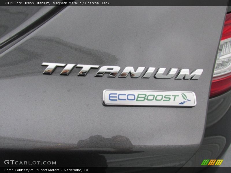 Magnetic Metallic / Charcoal Black 2015 Ford Fusion Titanium