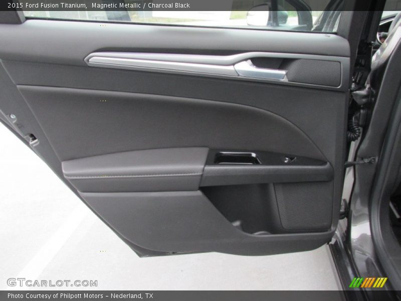 Magnetic Metallic / Charcoal Black 2015 Ford Fusion Titanium