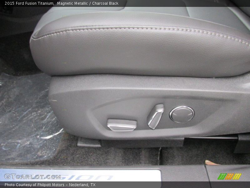 Magnetic Metallic / Charcoal Black 2015 Ford Fusion Titanium