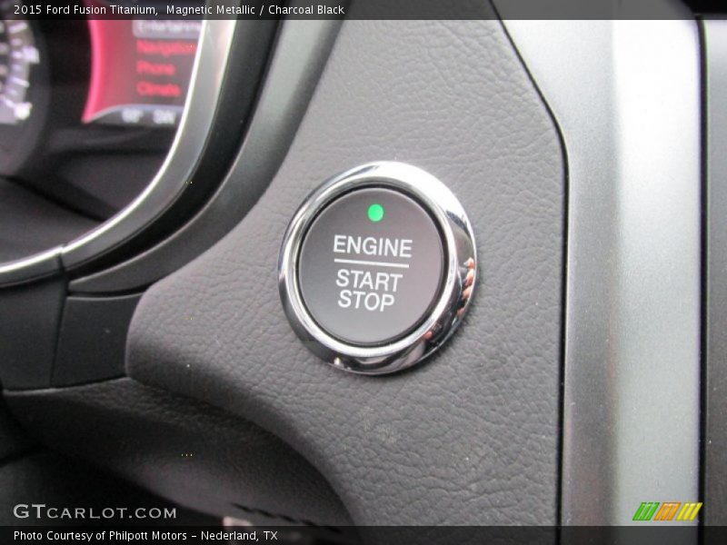 Magnetic Metallic / Charcoal Black 2015 Ford Fusion Titanium