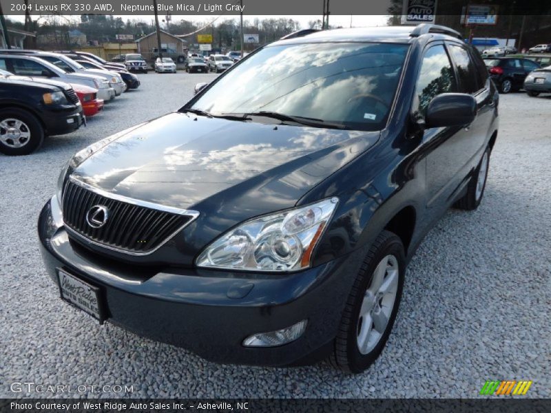 Neptune Blue Mica / Light Gray 2004 Lexus RX 330 AWD