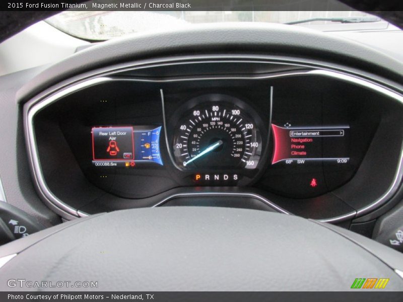 Magnetic Metallic / Charcoal Black 2015 Ford Fusion Titanium