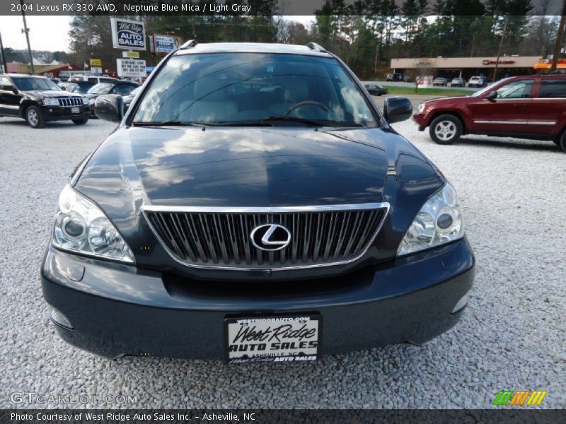 Neptune Blue Mica / Light Gray 2004 Lexus RX 330 AWD