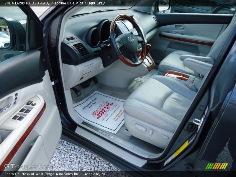 Neptune Blue Mica / Light Gray 2004 Lexus RX 330 AWD