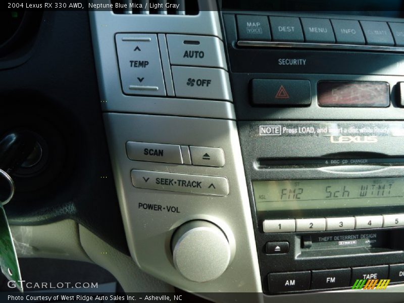 Neptune Blue Mica / Light Gray 2004 Lexus RX 330 AWD
