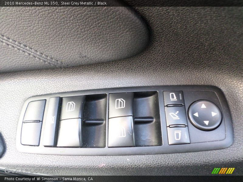 Steel Grey Metallic / Black 2010 Mercedes-Benz ML 350