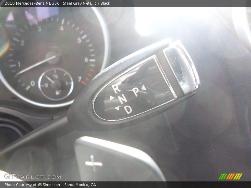 Steel Grey Metallic / Black 2010 Mercedes-Benz ML 350