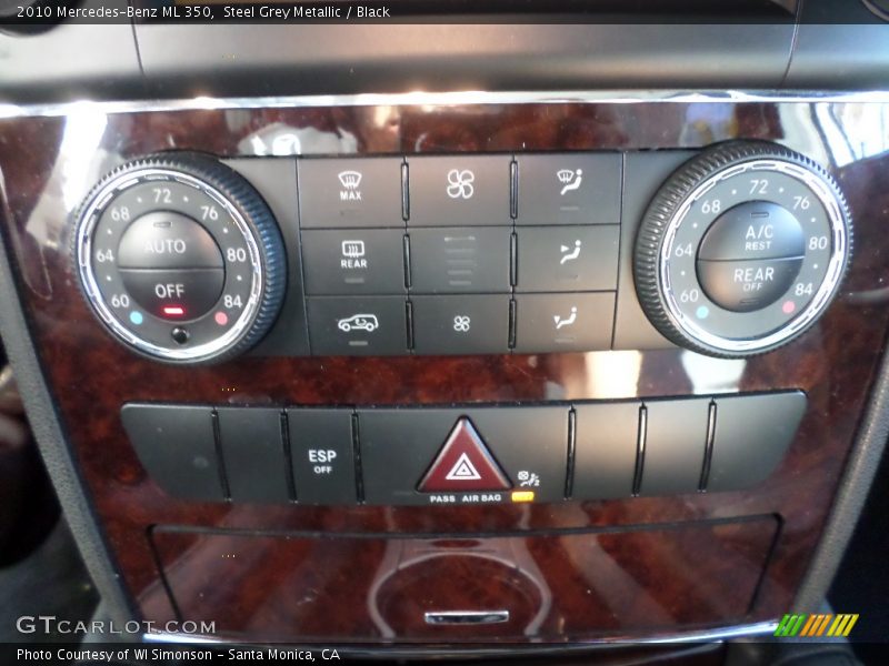 Steel Grey Metallic / Black 2010 Mercedes-Benz ML 350
