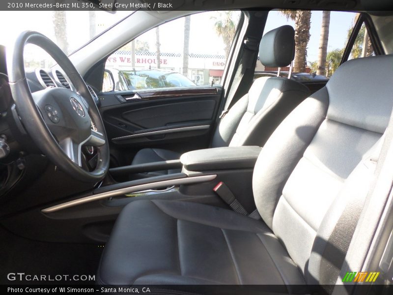 Steel Grey Metallic / Black 2010 Mercedes-Benz ML 350