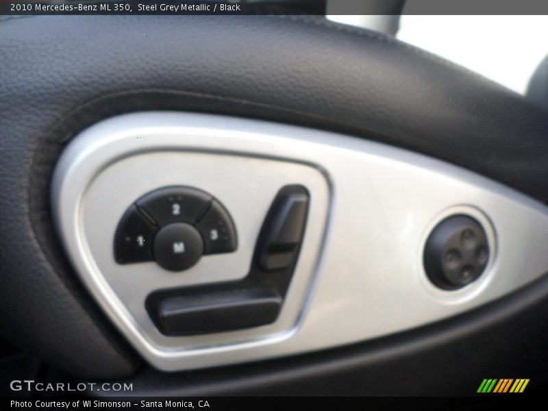 Steel Grey Metallic / Black 2010 Mercedes-Benz ML 350