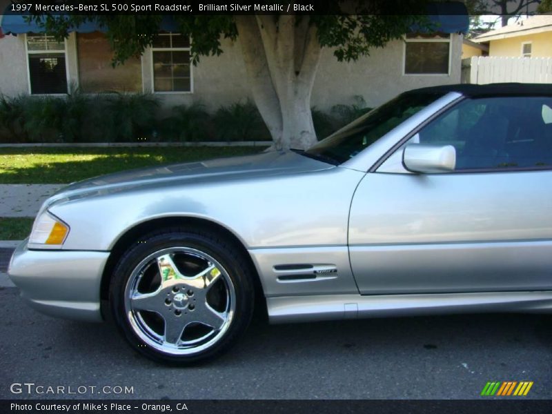 Brilliant Silver Metallic / Black 1997 Mercedes-Benz SL 500 Sport Roadster