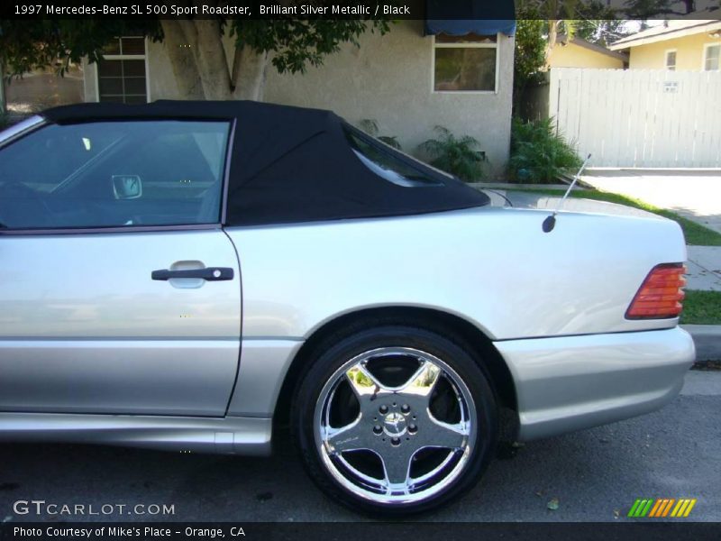 Brilliant Silver Metallic / Black 1997 Mercedes-Benz SL 500 Sport Roadster