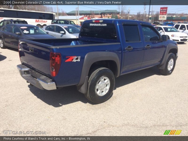 Superior Blue Metallic / Very Dark Pewter 2006 Chevrolet Colorado LT Crew Cab 4x4