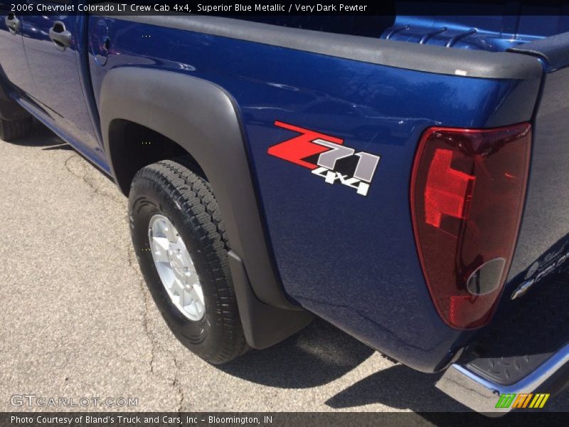 Superior Blue Metallic / Very Dark Pewter 2006 Chevrolet Colorado LT Crew Cab 4x4