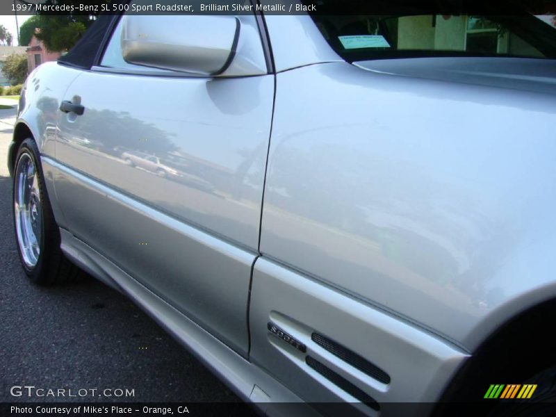 Brilliant Silver Metallic / Black 1997 Mercedes-Benz SL 500 Sport Roadster