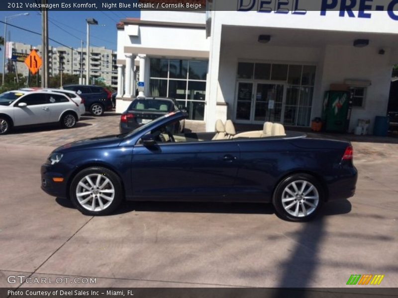 Night Blue Metallic / Cornsilk Beige 2012 Volkswagen Eos Komfort