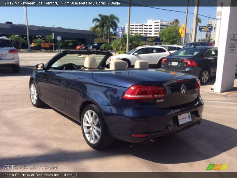 Night Blue Metallic / Cornsilk Beige 2012 Volkswagen Eos Komfort