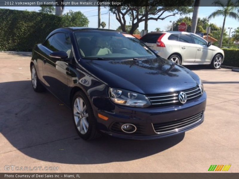Night Blue Metallic / Cornsilk Beige 2012 Volkswagen Eos Komfort
