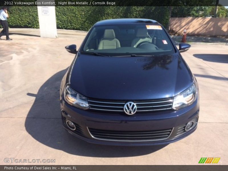 Night Blue Metallic / Cornsilk Beige 2012 Volkswagen Eos Komfort