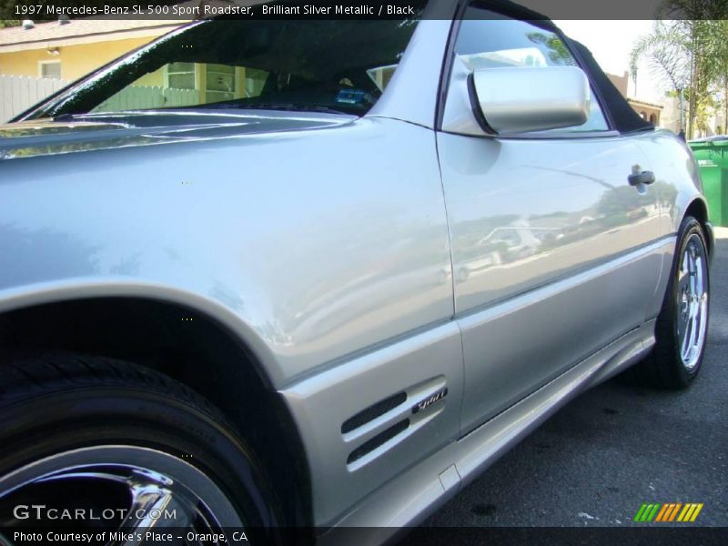 Brilliant Silver Metallic / Black 1997 Mercedes-Benz SL 500 Sport Roadster