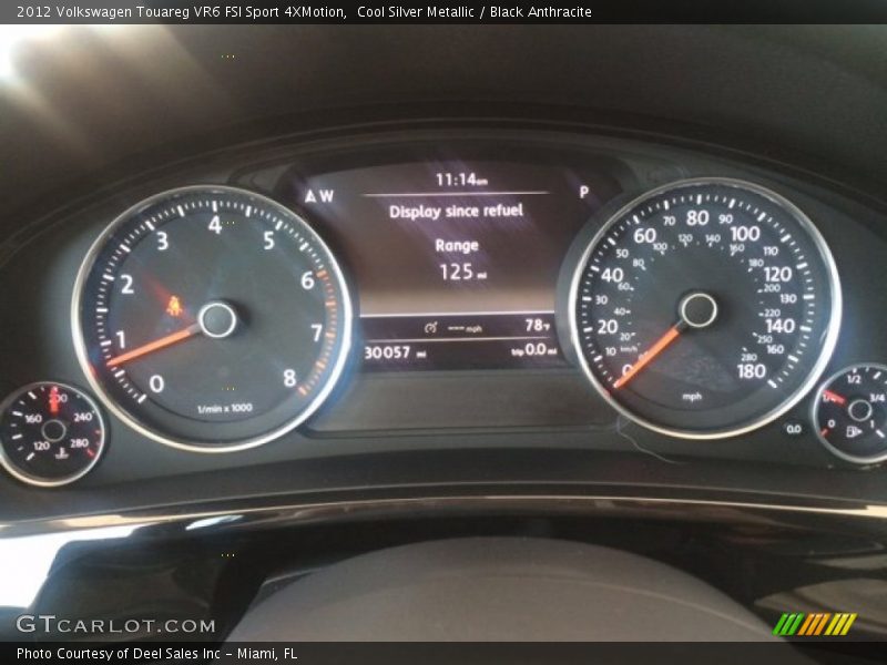 Cool Silver Metallic / Black Anthracite 2012 Volkswagen Touareg VR6 FSI Sport 4XMotion