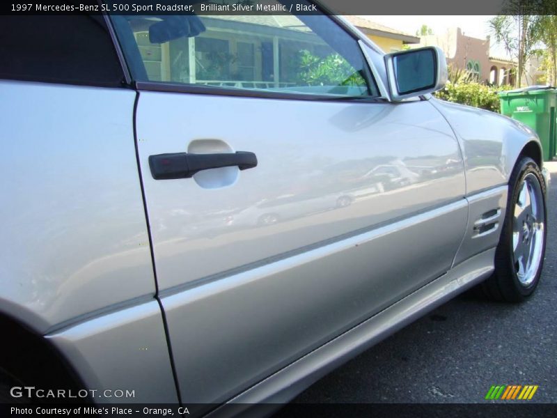 Brilliant Silver Metallic / Black 1997 Mercedes-Benz SL 500 Sport Roadster