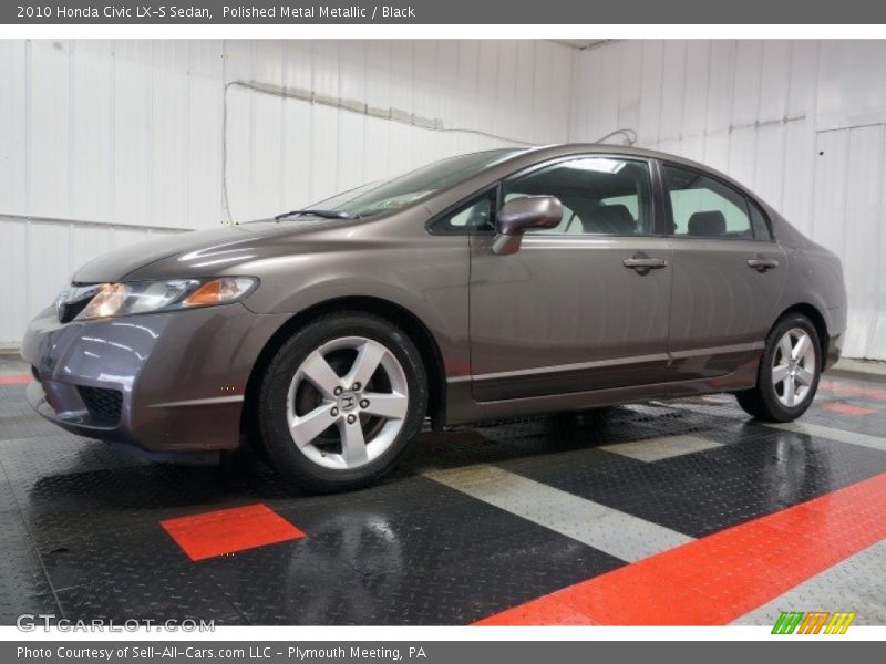 Polished Metal Metallic / Black 2010 Honda Civic LX-S Sedan