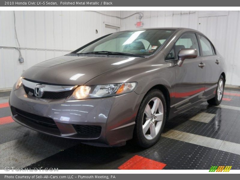 Polished Metal Metallic / Black 2010 Honda Civic LX-S Sedan
