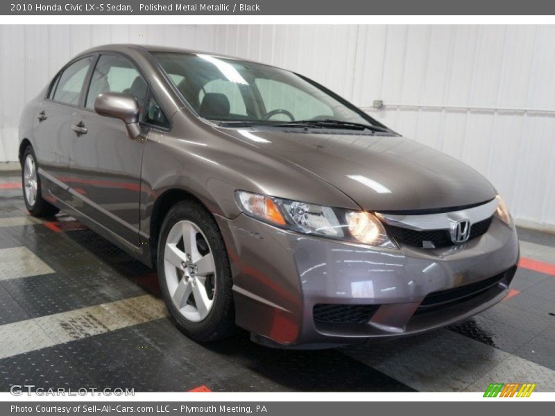 Polished Metal Metallic / Black 2010 Honda Civic LX-S Sedan