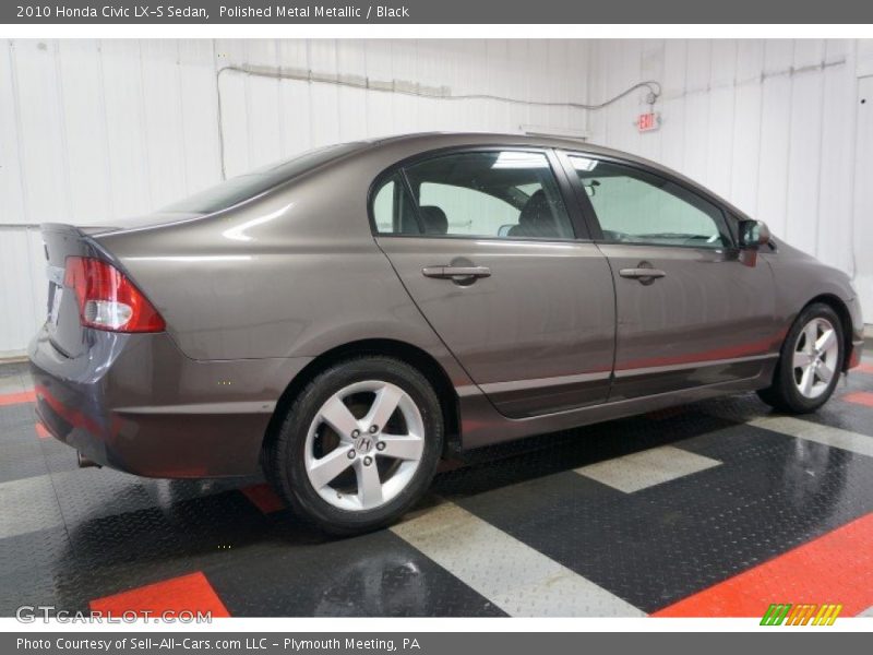 Polished Metal Metallic / Black 2010 Honda Civic LX-S Sedan