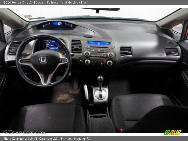 Polished Metal Metallic / Black 2010 Honda Civic LX-S Sedan
