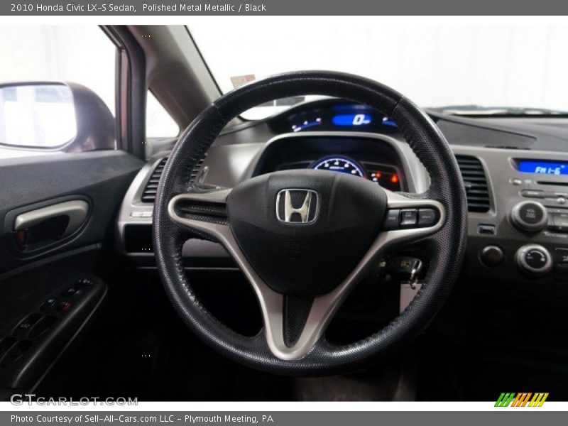 Polished Metal Metallic / Black 2010 Honda Civic LX-S Sedan